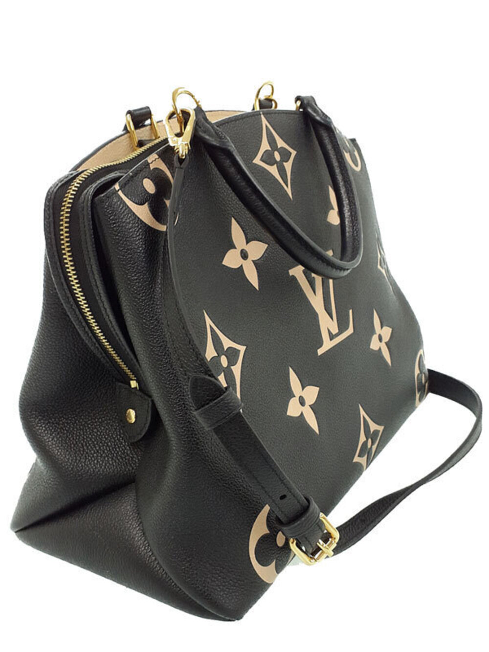 Louis Vuitton Bicolor Monogram Empreinte Grand Palais Top Bag Leather Black - Picture 2 of 9